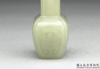 图片[2]-Jade vase with animal-mask pattern, Qing dynasty (1644-1911)-China Archive